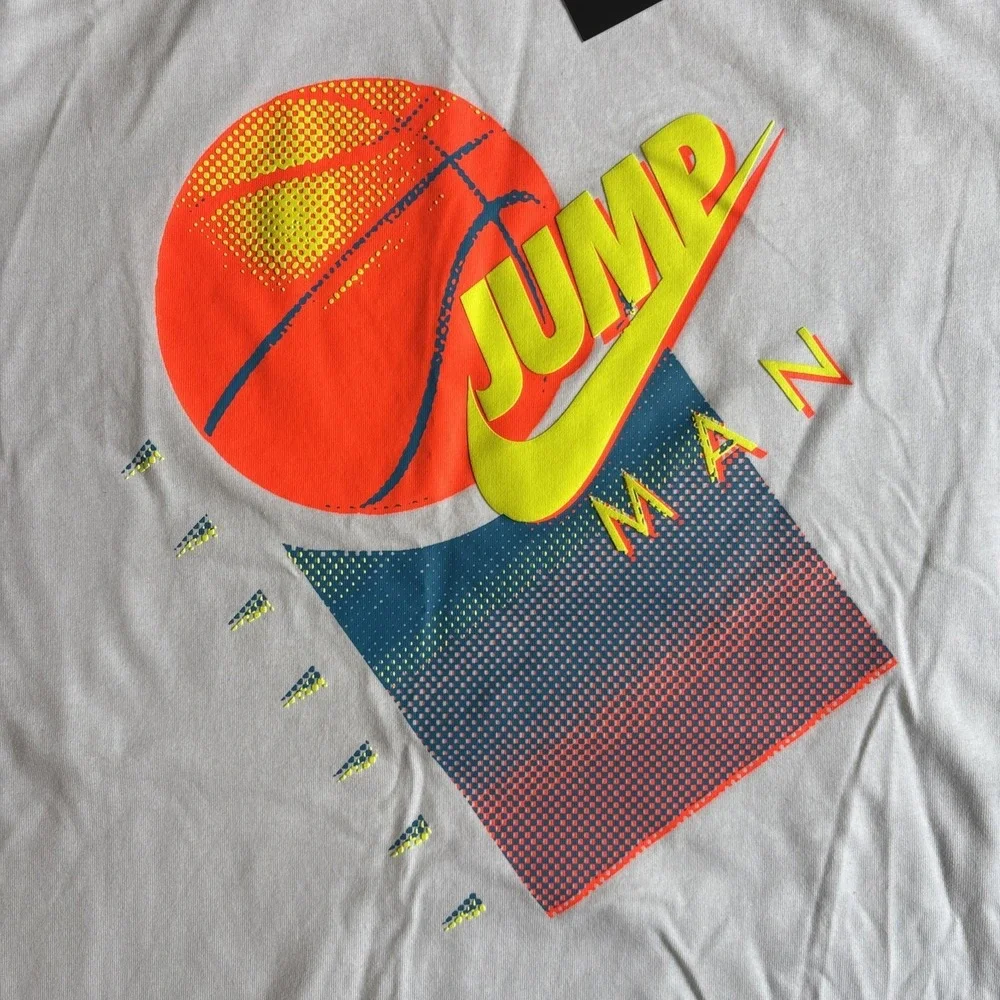 Nike Jordan Jumpman T Shirt Men's Medium Basketball Crewneck White Retro NWT